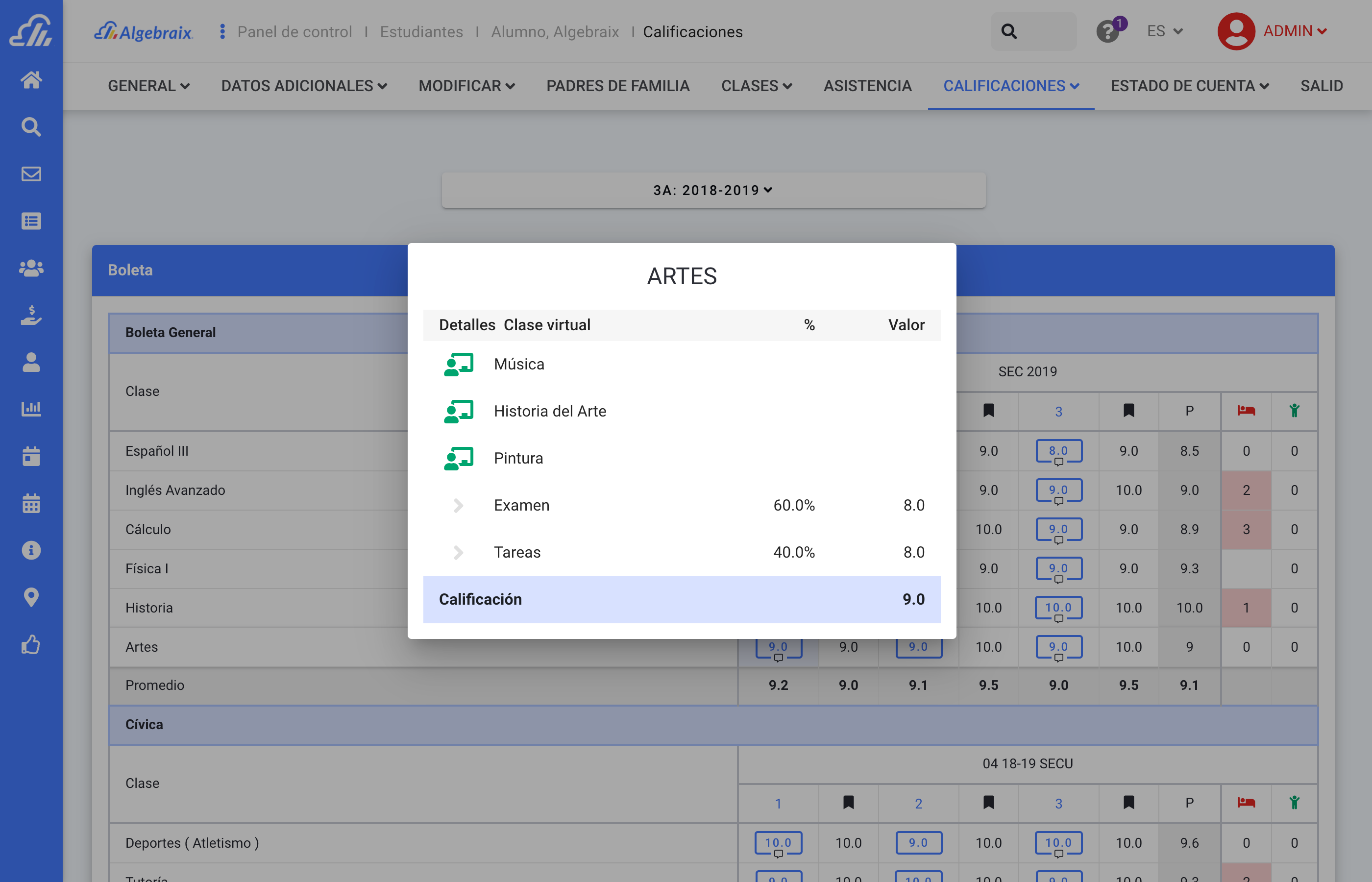 Evaluación Combinada