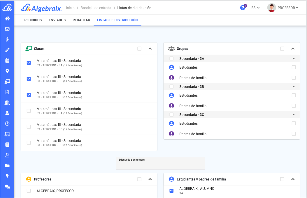 Listas de distribución